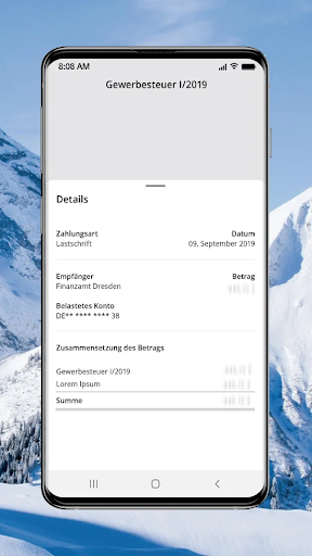 Android application TaxTicker screenshort