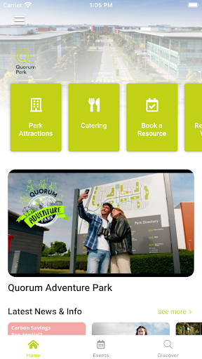Android application Quorum Park screenshort