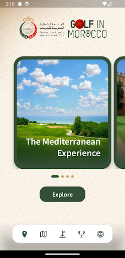 Android application Golf in Morocco screenshort