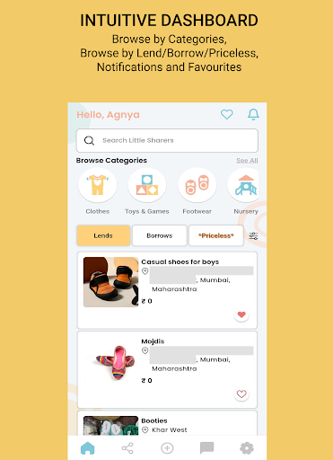 Android application Little Sharers screenshort