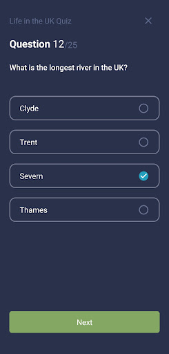 Android application Life in the UK Test 2024 screenshort
