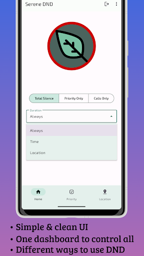 Serene DND (Do Not Disturb) Screen 3