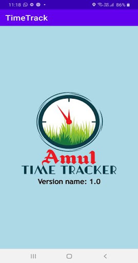 Android application Amul Time Track screenshort