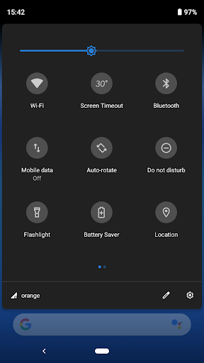 Android application Screen Timeout (quick setting) screenshort