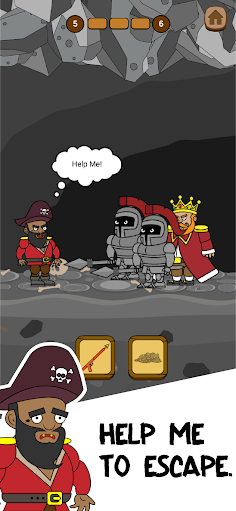 Greedy Pirate: Save the Pirate - Screenshot 1