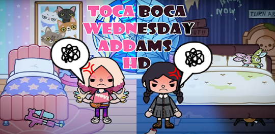 Toca Pool Wednesday Addams