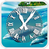 Dolphin Clock Live Wallpaper icon
