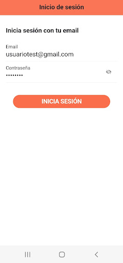 Android application Gestión Incidencias Grupo Raga screenshort
