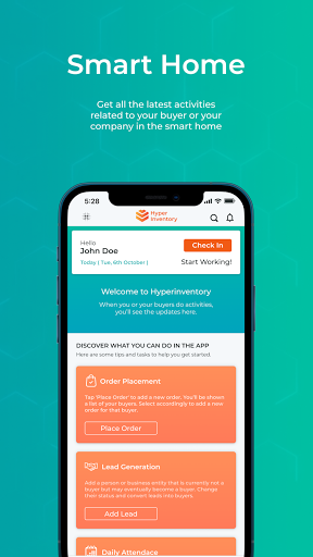 Android application Hyperinventory Sales screenshort