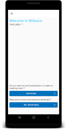 Android application MiSpace screenshort