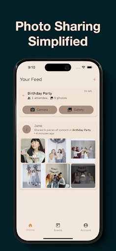 Android application Photo Dump - Photo Sharing screenshort
