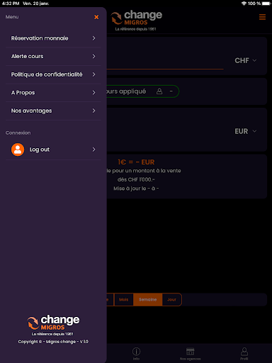 Screenshot of Change Migros
