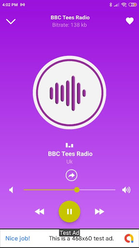 Android application Uk BBC Tees Radio App fm screenshort