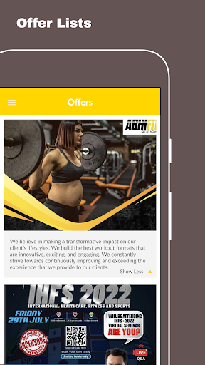 Android application AbhiFit - Get Fit screenshort