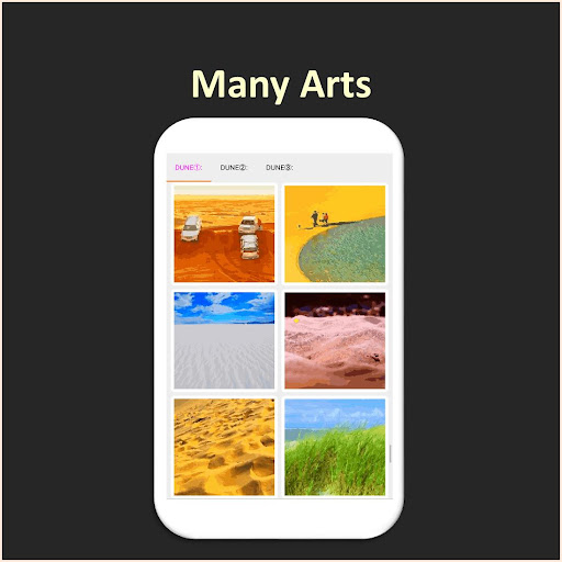 Android application Color by Number - dune screenshort