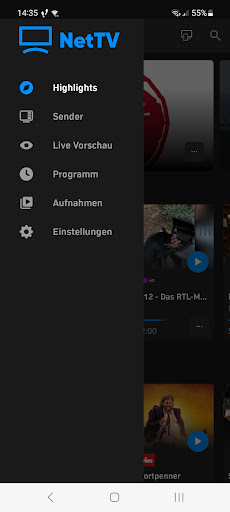 Android application NetTV App screenshort