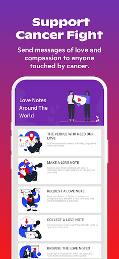 Android application Love Notes Around The World screenshort
