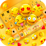 Happy Emojis Gravity Keyboard Background icon