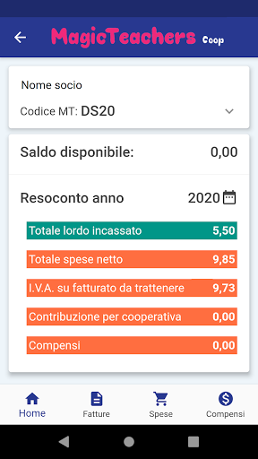MTCoop Gestione Cassa Screen 2