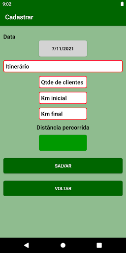 ControleKm Screen 3