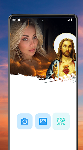 Android application Jesus Photo Frames Editor screenshort