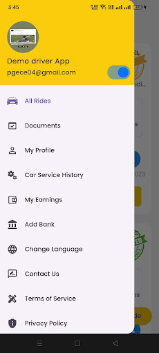 CabzWay Driver Screen 2
