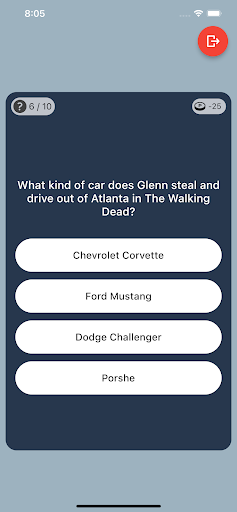 The Walking Dead: Quiz App Screen 2