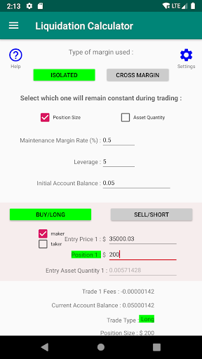 Master Trade Calculator Screen 3