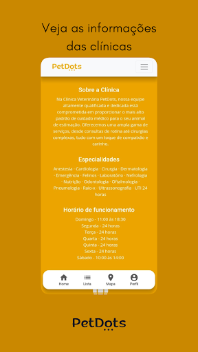 PetDots: Clínicas Veterinárias Screen 2