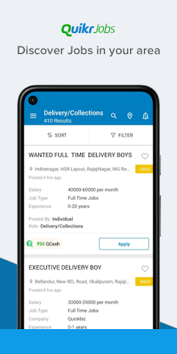 Quikr Jobs Search & Career App Screen 2
