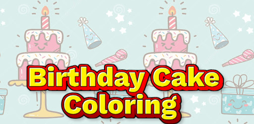 Android application birthday cake coloring game screenshort