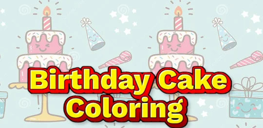 bolo de aniversário colorir