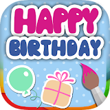 Create birthday cards icon