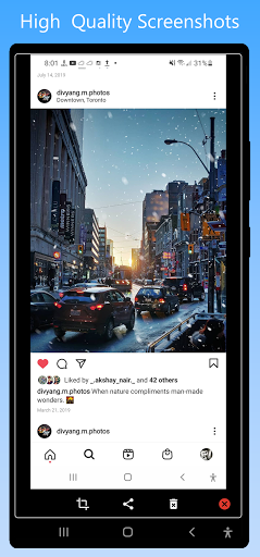 Android application Screenshot Quick screenshort