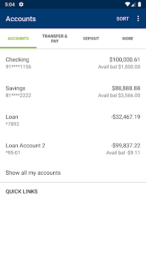 Radius Federal Credit Union Screen 3