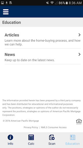Screenshot of Capstone Home Loans