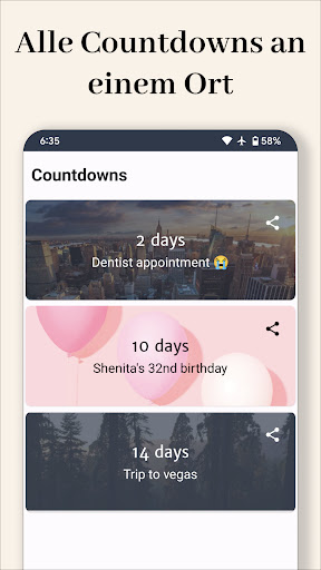 Tage bis – Countdown screenshot 1