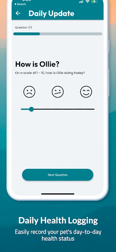 Ollie Pet Health Tracker Screen 2
