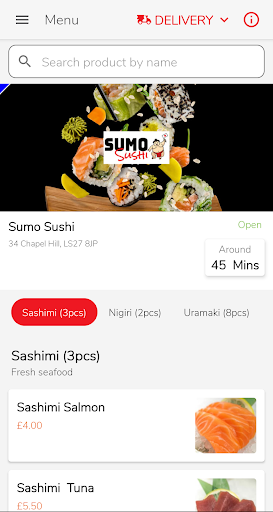 Android application Sumo Sushi screenshort