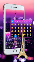 screenshot of Romantic Paris Night Keyboard 