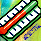 Body temperature with finger icon