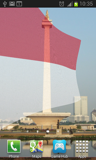 Android application Indonesia Flag Live Wallpaper screenshort