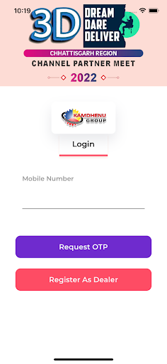 Android application Channel Partner Meet screenshort