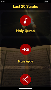 Last 20 Surah of Quran