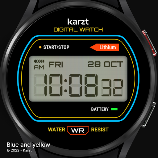 Digital karzt watch face