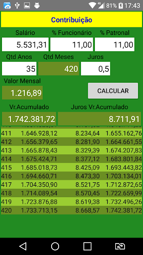 Previdência Simulação Screen 2
