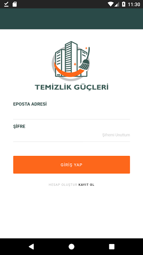 Android application Temizlik Güçleri screenshort