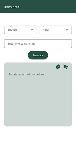 TranslateX Screen 2