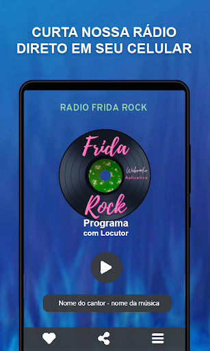 Android application Rádio Frida Rock screenshort