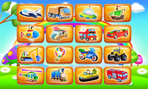 Cars and vehicles puzzle